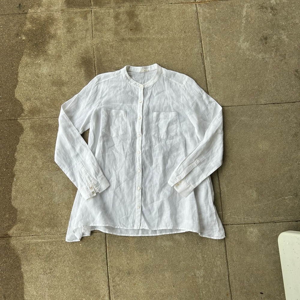 eileen fisher irish linen blouse